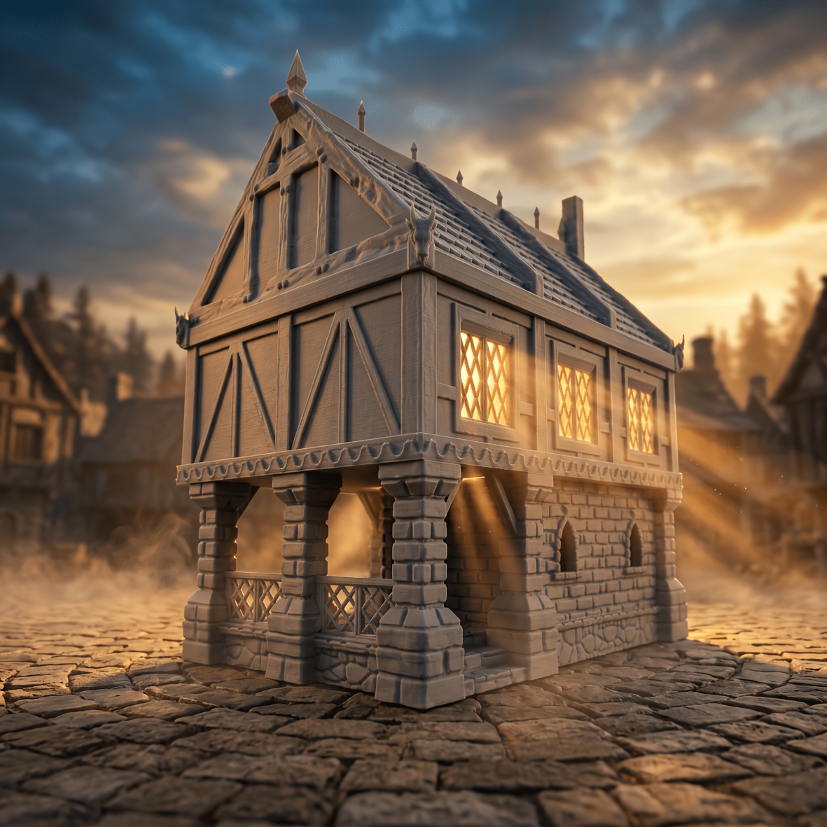 Timberhold Cottage Miniature for Tabletop Games